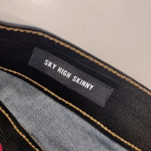 Torrid sky high skinny distressed denim jeans - Picture 3 of 14